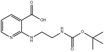 2-(2-TERT-BUTOXYCARBONYLAMINO-ETHYLAMINO)-NICOTINIC ACID Structure