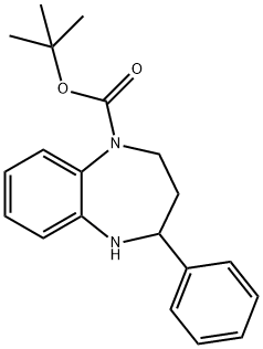 4-PHENYL-2,3,4,5-TETRAHYDRO-BENZO[B][1,4]DIAZEPINE-1-CARBOXYLIC ACID TERT-BUTYL ESTER Structure