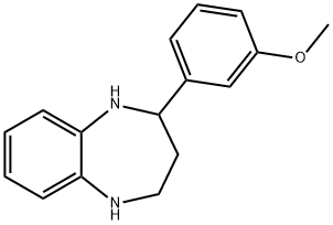 2-(3-METHOXY-PHENYL)-2,3,4,5-TETRAHYDRO-1H-BENZO[B][1,4]DIAZEPINE 구조식 이미지
