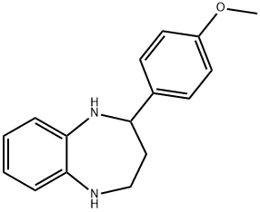 2-(4-METHOXY-PHENYL)-2,3,4,5-TETRAHYDRO-1H-BENZO[B][1,4]DIAZEPINE 구조식 이미지