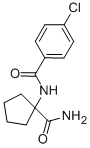 N-(1-CARBAMOYL-CYCLOPENTYL)-4-클로로-벤즈아미드 구조식 이미지