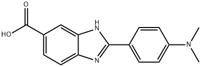 2-(4-Dimethylaminophenyl)-1H-benzimidazole-5-carboxylic acid Structure