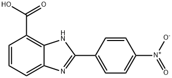 2-(4-NITRO-PHENYL)-3H-BENZOIMIDAZOLE-4-CARBOXYLIC ACID 구조식 이미지