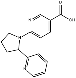 6-(2-PYRIDIN-2-YL-PYRROLIDIN-1-YL)-NICOTINIC ACID Structure