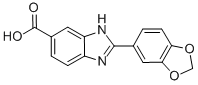 2-Benzo[1,3]dioxol-5-yl-1H-benzimidazole-5-carboxylic acid Structure