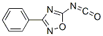 Isocyanic acid, 3-phenyl-1,2,4-oxadiazol-5-yl ester (7CI) Structure