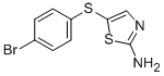 5-[(4-브로모페닐)술파닐]-1,3-THIAZOL-2-YLAMINE 구조식 이미지
