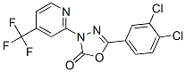 1,3,4-OXADIAZOL-2(3H)-ONE, 5-(3,4-DICHLOROPHENYL)-3-[4-(TRIFLUOROMETHYL)-2-PYRIDINYL]- Structure