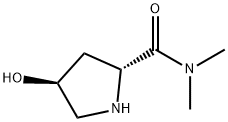 2-Pyrrolidinecarboxamide,  4-hydroxy-N,N-dimethyl-,  (2R,4S)- Structure