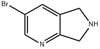 3-BroMo-6,7-дигидро-5H-пирроло[3,4-b]пиридина гидрохлорид структурированное изображение