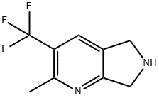 2-Methyl-3-(trifluoroMethyl)-6,7-dihydro-5H-pyrrolo[3,4-b]pyridine 구조식 이미지