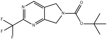Tert-Butyl2-(Trifluoromethyl)-5H-pyrrolo[3,4-d]pyrimidine-6(7H)-carboxylate 구조식 이미지