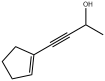 3-Butyn-2-ol, 4-(1-cyclopenten-1-yl)- (7CI) 구조식 이미지