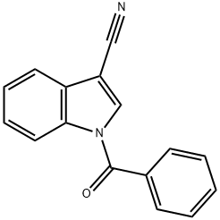 1-benzoyl-3-cyanoindole Structure