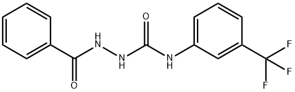 2-benzoyl-N-[3-(trifluoromethyl)phenyl]-1-hydrazinecarboxamide Structure