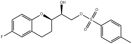 (1S)-1-[(2R)-6-Fluoro-3,4-dihydro-2H-1-benzopyran-2-yl]-1,2-ethanediol 2-(4-Methylbenzenesulfonate) Structure