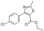 4-(4-CHLOROPHENYL)-2-METHYL-5-THIAZOLECARBOXYLIC ACID ETHYL ESTER Structure