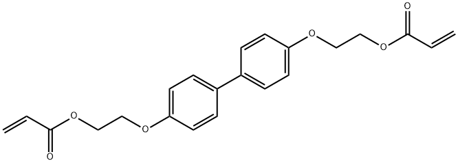 2-Propenoic acid, [1,1'-biphenyl]-4,4'-diylbis(oxy-2,1-ethanediyl)ester(9CI) 。 2-Propenoic acid,[1,1'-biphenyl]-4,4'-diylbis(oxy-2,1-ethanediyl)ester(9CI) 。 Structure
