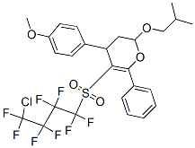 5-(4-CHLORO-1,1,2,2,3,3,4,4-OCTAFLUOROBUTYLSULFONYL)-2-ISOBUTOXY-4-(4-METHOXYPHENYL)-6-PHENYL-3,4-DIHYDRO-2H-PYRAN Structure