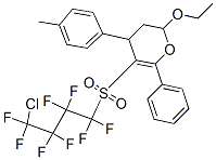 5-(4-CHLORO-1,1,2,2,3,3,4,4-OCTAFLUOROBUTYLSULFONYL)-2-ETHOXY-6-PHENYL-4-P-TOLYL-3,4-DIHYDRO-2H-PYRAN Structure