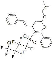 (E)-5-(4-CHLORO-1,1,2,2,3,3,4,4-OCTAFLUOROBUTYLSULFONYL)-2-ISOBUTOXY-6-PHENYL-4-STYRYL-3,4-DIHYDRO-2H-PYRAN Structure