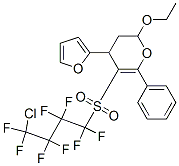 5-(4-CHLORO-1,1,2,2,3,3,4,4-OCTAFLUOROBUTYLSULFONYL)-2-ETHOXY-4-(FURAN-2-YL)-6-PHENYL-3,4-DIHYDRO-2H-PYRAN 구조식 이미지