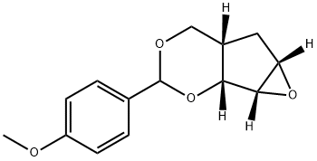 (1aS,1bR,5aS,6aS)-Hexahydro-3-(4-Methoxyphenyl)-oxireno[4,5]cyclopenta[1,2-d][1,3]dioxin 구조식 이미지