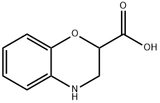 3,4-DIHYDRO-2H-1,4-벤족사진-2-카르복실산 구조식 이미지