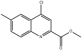 메틸4-클로로-6-메틸-퀴놀린-2-카르복실레이트 구조식 이미지