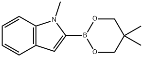 2-(5,5-Dimethyl-1,3,2-dioxaborinan-2-yl)-1-methyl-1H-indole Structure
