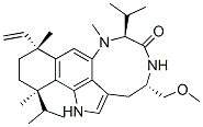 (4S,7S,10R,13R)-10-Ethenyl-1,3,4,5,7,8,10,11,12,13-decahydro-4-(methoxymethyl)-8,10,13-trimethyl-7,13-diisopropyl-6H-benzo[g][1,4]diazonino[7,6,5-cd]indol-6-one 구조식 이미지