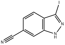 3-iodo-1H-indazole-6-carbonitrile Structure