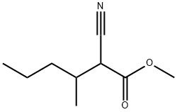 메틸2-시아노-3-메틸헥사노에이트 구조식 이미지