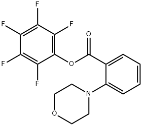 펜타플루오로페닐2-모르폴리노벤조에이트 구조식 이미지