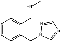 N-METHYL-2-(1H-1,2,4-TRIAZOL-1-YLMETHYL)BENZYLAMINE 구조식 이미지