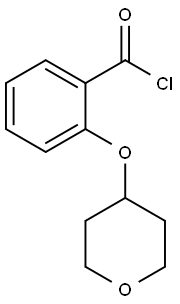 2-(TETRAHYDROPYRAN-4-YLOXY)BENZOYL CHLORIDE Structure