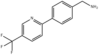 4-[5-(Trifluoromethyl)pyridin-2-yl]benzylamine 구조식 이미지