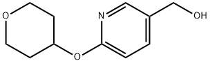 5-(Hydroxymethyl)-2-(tetrahydropyran-4-yloxy)pyridine Structure