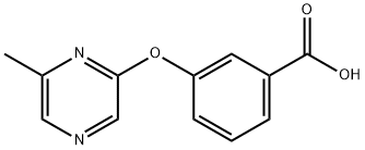 3-[(6-Methylpyrazin-2-yl)oxy]benzoic acid Structure
