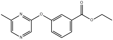 Ethyl 3-[(6-methylpyrazin-2-yl)oxy]benzoate Structure