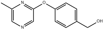 4-[(6-Methylpyrazin-2-yl)oxy]benzyl alcohol 97% Structure