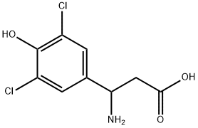3-아미노-3-(3,5-디클로로-4-하이드록시-페닐)-프로피온산 구조식 이미지