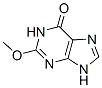 6H-Purin-6-one,  1,9-dihydro-2-methoxy- Structure
