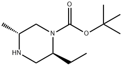 (2S,5R)-2-ETHYL-5-METHYL-N-BOC-PIPERAZINE Structure