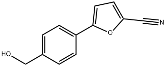 3-(5-Cyanofuran-2-yl)benzyl alcohol Structure