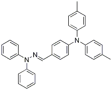 (E)-4-[비스(4-메틸페닐)아미노]벤즈알데히드2,2-디페닐히드라존 구조식 이미지