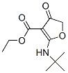 3-푸란카르복실산,2-[(1,1-디메틸에틸)아미노]-4,5-디하이드로-4-옥소-,에틸에스테르 구조식 이미지