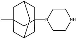 1-(3-Methyl-1-adamantyl)piperazine 구조식 이미지