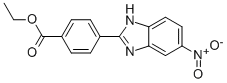 4-(5-NITRO-1H-BENZIMIDAZOL-2-YL)BENZOIC ACID ETHYL ESTER Structure