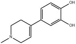 1,2-Benzenediol, 4-(1,2,3,6-tetrahydro-1-methyl-4-pyridinyl)- (9CI) Structure